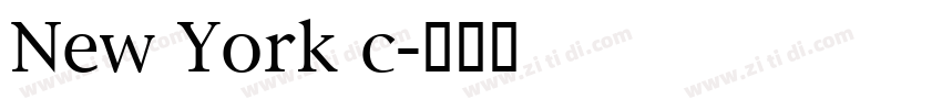New York c字体转换